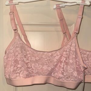 Bundle of 3 Auden Lace Bralettes in Pink